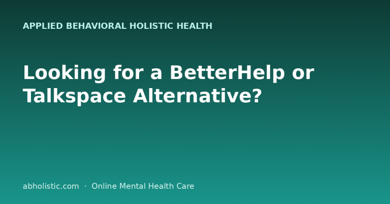 Looking for a BetterHelp or Talkspace Alternative?