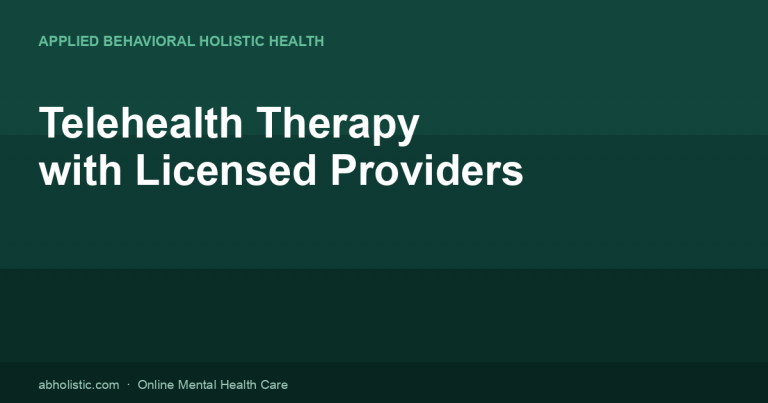 Telehealth Therapy